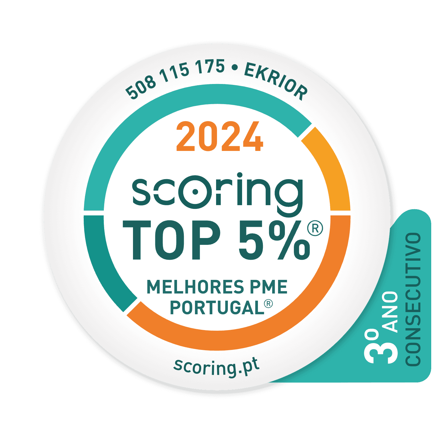 Selo TOP 5% 2024 — EKRIOR, LDA