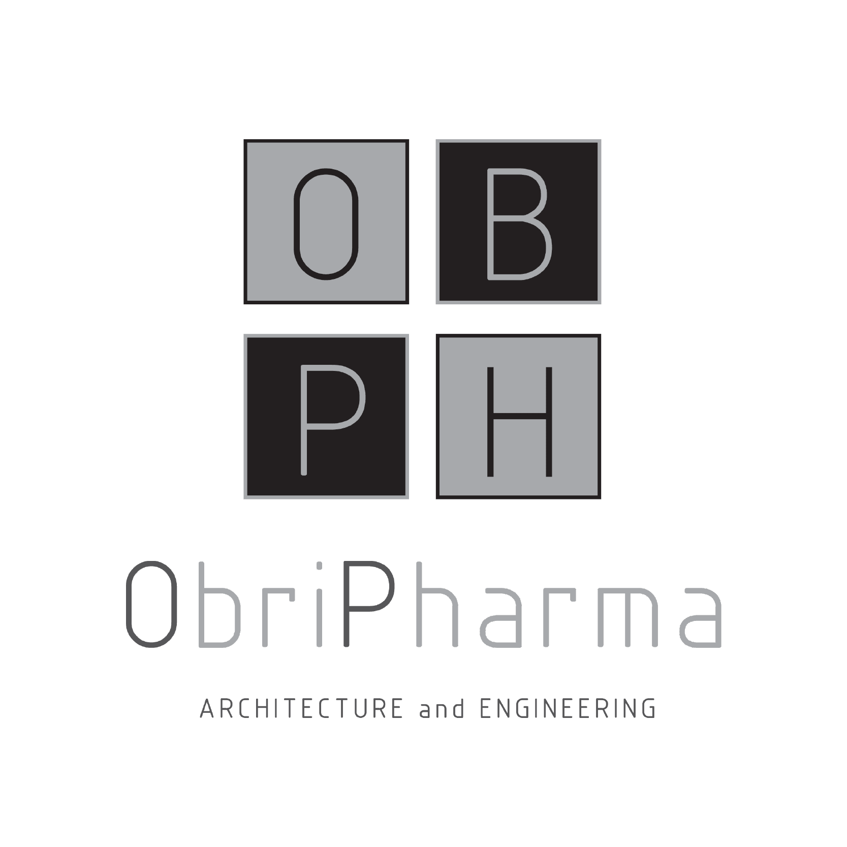Logótipo OBRIPHARMA - CONSTRUÇÃO E DECORAÇÃO DE ESPAÇOS, LDA