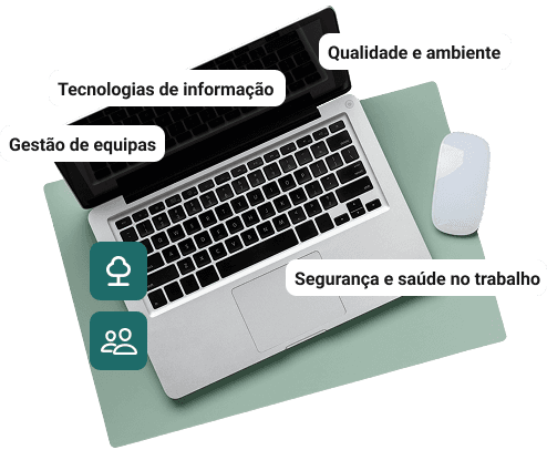 Laptop com formação