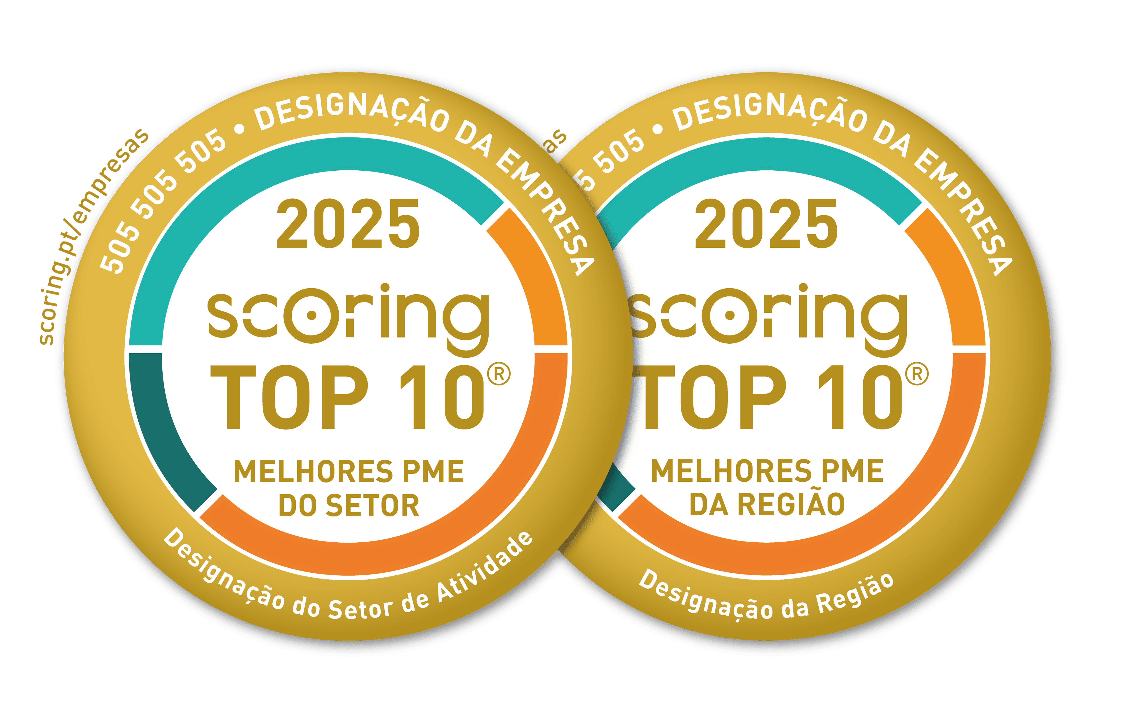 Selos TOP 10 Melhores PME por setor e região