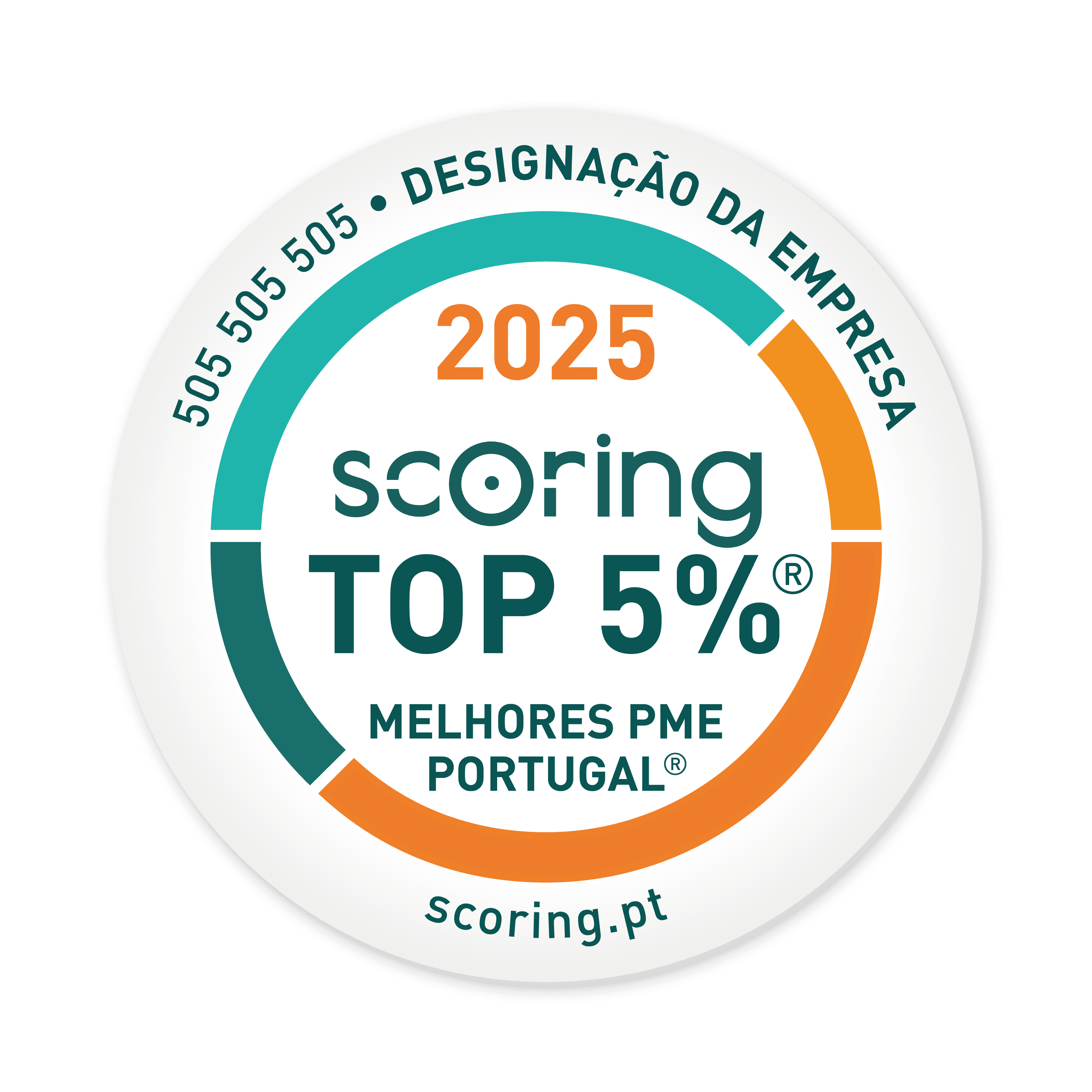 Selo TOP 5% Melhores PME Portugal
